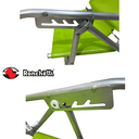 Ver imagem 4 de Cadeira de Praia Conforto Oversize Reclinavel 140kg Ronchetti Verde