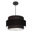 Ver imagem 5 de Lustre para Sala de Jantar Vivare Md-4394 Cúpula em Tecido 50cm Preto 127/220v