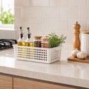 Ver imagem 5 de Kit 2 Cestos Organizadores Multiuso Gaveta Armário Cozinha