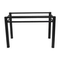 Base Para Mesa De Vidro Jantar 8 Lugares Preta Retangular - 5