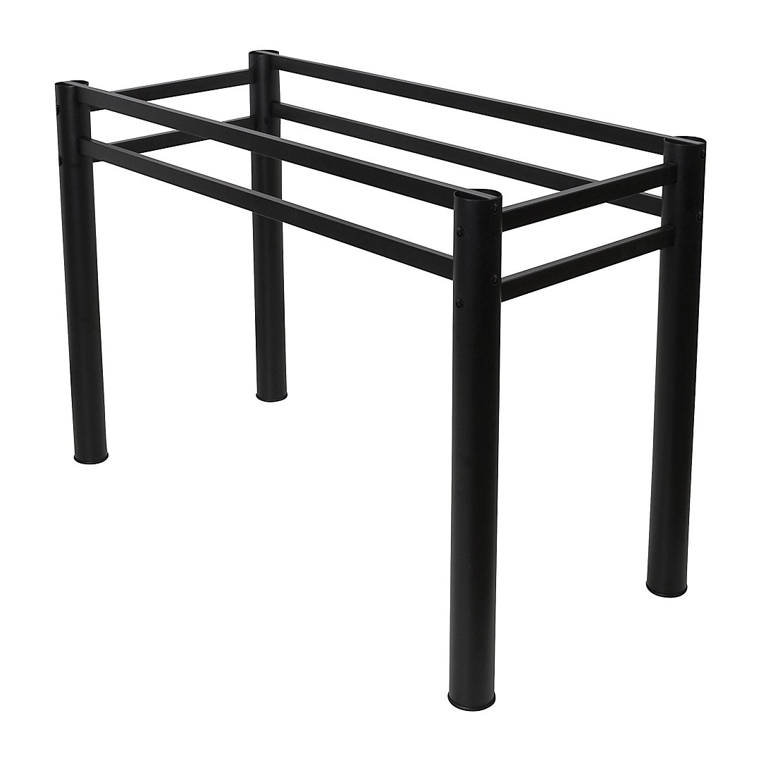 Base Para Mesa De Vidro Jantar 8 Lugares Preta Retangular - 3