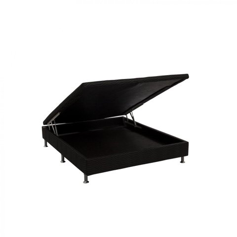 Base Baú Physical Casal 138x188x25cm Ortobom Preto