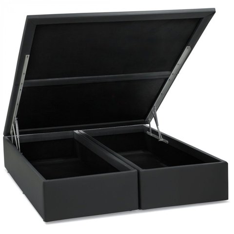 Base Box Baú Corino Casal 138x188x39cm Ortobom Cinza