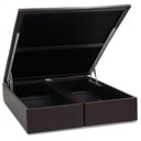 Ver imagem 1 de Base Box Baú Corino Casal 138x188x39cm Ortobom Marrom