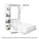 Ver imagem 2 de Cama de Solteiro Articulada com 6 Nichos - Branco
