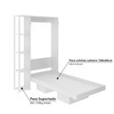 Ver imagem 5 de Cama de Solteiro Articulada com 6 Nichos - Branco