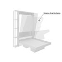 Ver imagem 3 de Cama de Solteiro Articulada com 6 Nichos - Branco