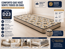Ver imagem 4 de Colchão Solteiro Espuma D23 88x188x10cm Confortável Firme Dupla Face Quarto Hóspedes Uso Diário