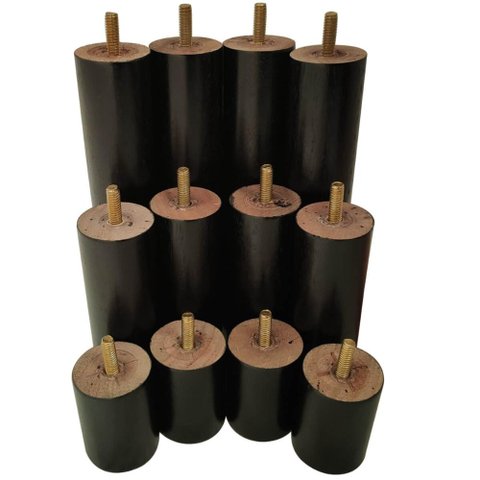12 Pés de Madeira Anti Refluxo Conjunto de Pés para Cama Box