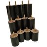 12 Pés de Madeira Anti Refluxo Conjunto de Pés para Cama Box - 4