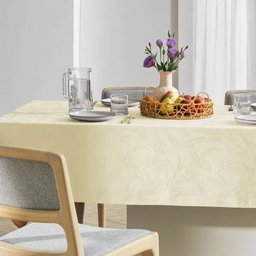 Toalha de Mesa Retangular 8 Cadeiras 1,60m X 2,70m Sempre Limpa Karsten:urban Creme - 2