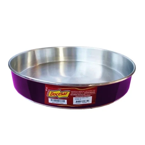 Ver imagem 2 de Forma bolo redonda colorida alumínio N.32 4,7 litros:amarelo