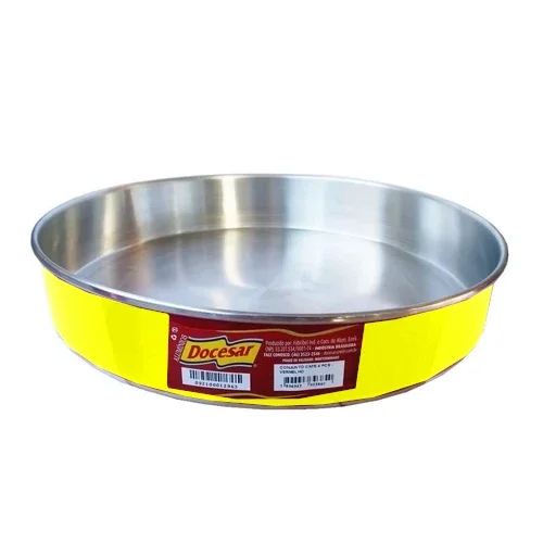 Ver imagem 1 de Forma bolo redonda colorida alumínio N.32 4,7 litros:amarelo