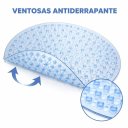 Ver imagem 3 de Tapete Redondo Aqua Antiderrapante para Box 50x50cm - Azul