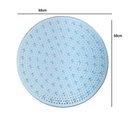 Ver imagem 4 de Tapete Redondo Aqua Antiderrapante para Box 50x50cm - Azul