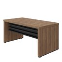 Ver imagem 4 de Mesa para Escritório Grande MDP Tampo Tamburato Nogal/Preto