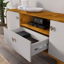 Ver imagem 4 de Rack Bancada para Tv 55 Pol 156cm Demi Naturalle/off B02 - Mpozenato