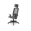 Ver imagem 3 de Cadeira Presidente Brizza Plaxmetal Tela Cinza Back System Cinza T57