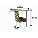 Ver imagem 7 de Cadeira Tabua de Passar Roupa Portátil com Baú Industrial