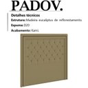 Ver imagem 3 de Cabeceira Solteiro 90 cm Padov Veludo SL 945 Peer