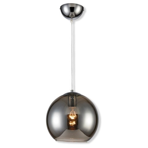 Pendente de Vidro Fume Perolla Ø25cm Altaluce