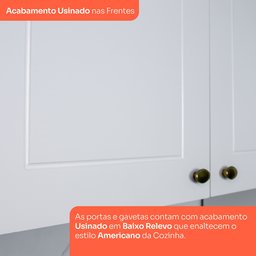 Cozinha Completa 5 Peças 10 Portas 4 Gavetas Emily Espresso Móveis - 14