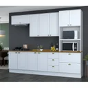 Ver imagem 1 de Cozinha Completa 5 Peças 10 Portas 4 Gavetas Emily Espresso Móveis