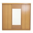 Ver imagem 3 de Guarda-Roupa Casal 3 Portas de Correr 1 Porta com Espelho Samambaia CabeCasa MadeiraOriginals Carvalho