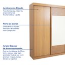 Ver imagem 4 de Guarda-roupa Casal 3 Portas de Correr 1 Porta com Espelho Samambaia CabeCasa MadeiraOriginals