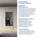 Ver mais imagens de Guarda Roupa Casal 3 Portas de Correr 1 Porta com Espelho Samambaia CabeCasa MadeiraOriginals