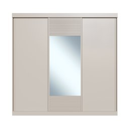 Guarda Roupa Casal 3 Portas de Correr 1 Porta com Espelho Samambaia Cabecasa Madeiramadeira - 10
