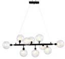 Ver imagem 1 de Pendente Preto Globos Transparente 95cm 10g9 14595-pl