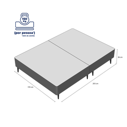 Base Sommier Corino Super King 193x203x23cm Ortobom - 3