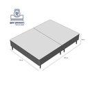Ver imagem 5 de Base Sommier Corino Super King 193x203x23cm Ortobom Preto