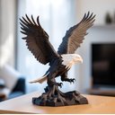 Ver imagem 1 de Estatua Águia Liderança Escritório Estante Rack Mesa Luxo