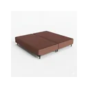Ver imagem 1 de Base Sommier Camurça Super King 193x203x36cm Ortobom Bege/Marrom Claro