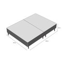 Ver imagem 3 de Base Sommier Camurça Sup King 193x203x36cm Ortobom Marrom