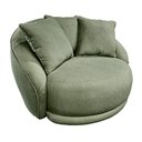 Ver imagem 7 de Poltrona Giratória 122cm Mercy Linho Verde - Sallar Home