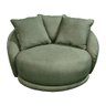 Poltrona Giratória 122cm Mercy Linho Verde - Sallar Home - 1