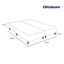 Ver imagem 2 de Base Sommier Linho Super King 193x203x30cm Ortobom Preto