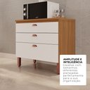 Ver imagem 4 de Balcão Pequeno Cozinha Positano New 100% MDF 3 Gavetas