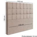 Ver imagem 4 de Cabeceira Casal 138 cm Lots Veludo Rose Soon