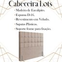 Ver imagem 3 de Cabeceira Casal 138 cm Lots Veludo Rose Soon