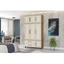 Ver imagem 2 de Roupeiro colonial Triplex House 3 portas alto cor Off white / Nature Fabrimóveis 55