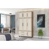 Roupeiro colonial Triplex House 3 portas alto cor Off white / Nature Fabrimóveis 55 - 2