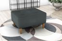 Ver imagem 3 de Kit 2 Puff Decorativo Piva Suede Cinza Escuro