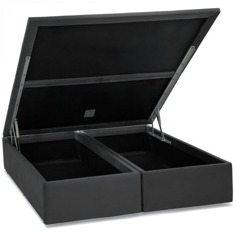 Base Baú Camurça Super King 193x203x39cm Ortobom