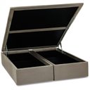 Ver imagem 1 de Base Baú Camurça Super King 193x203x39cm Ortobom Bege