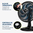 Ver imagem 5 de Ventilador de Mesa Mondial Super Turbo 8 Pás 40cm 140w Preto/azul 127v - Vtx-40-chrome