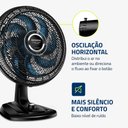 Ver imagem 4 de Ventilador de Mesa Mondial Super Turbo 8 Pás 40cm 140w Preto/azul 127v - Vtx-40-chrome